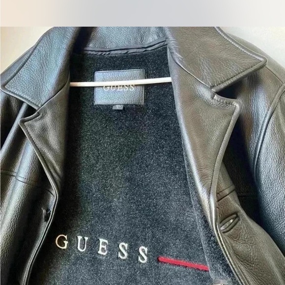 Men's Black Leather Jacket - Picture 8 of 8